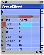 Simple Spreadsheet Simple Spreadsheet
